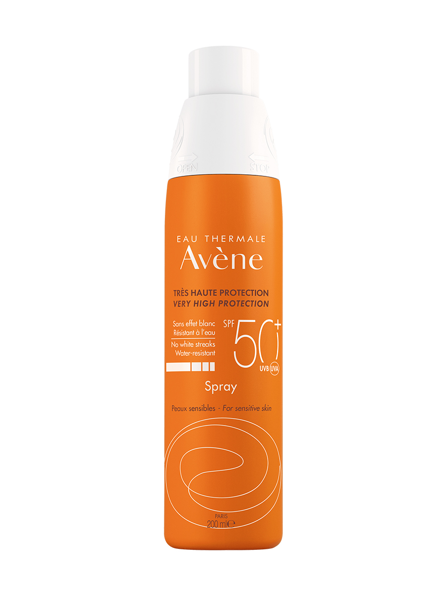 AVENE Солнцезащитный спрей для чувствительной кожи SPF 50+, 200 мл